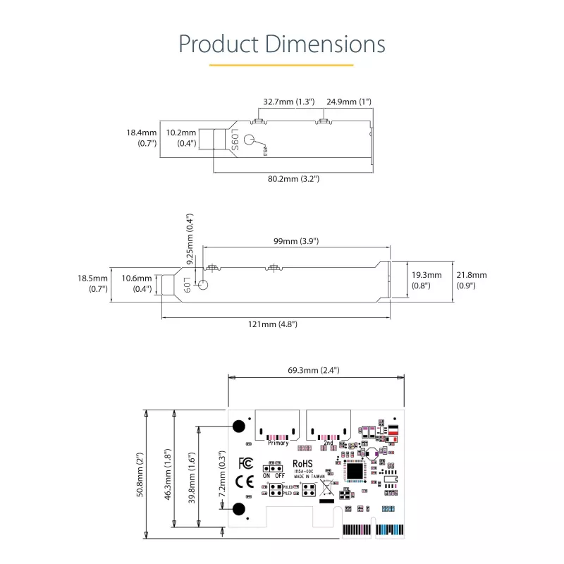 StarTech.com SATA PCIe karta - 2-portová PCIe SATA rozširujúca karta - 6 Gb/s - Full/Low Profile - PCI Express na SATA adaptér/radič - ASM1062R SATA RAID - PCIe na SATA konvertor