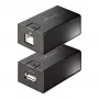 StarTech.com 150 m (492 ft) USB 2.0 extender cez Cat5e/Cat6 Ethernet kábel, externe napájaný USB extender cez RJ45/sieťový kábel, USB cez Ethernet kábel extender/adaptér