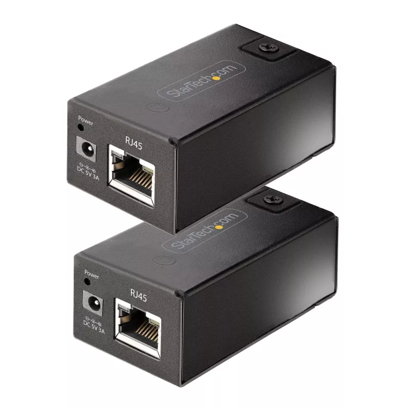 StarTech.com 150 m (492 ft) USB 2.0 extender cez Cat5e/Cat6 Ethernet kábel, externe napájaný USB extender cez RJ45/sieťový kábel, USB cez Ethernet kábel extender/adaptér