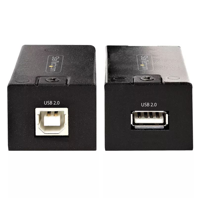 StarTech.com 150 m (492 ft) USB 2.0 extender cez Cat5e/Cat6 Ethernet kábel, externe napájaný USB extender cez RJ45/sieťový kábel, USB cez Ethernet kábel extender/adaptér