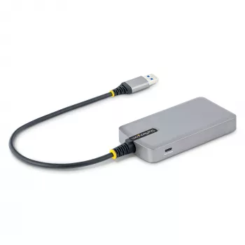 StarTech.com 3-portový USB hub s Ethernetom - 3x USB-A porty - Gigabit Ethernet (RJ-45) - USB 3.0 5 Gb/s - napájaný zbernice - 30 cm dlhý kábel - prenosný USB hub adaptér pre laptop s GbE