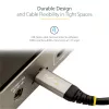 StarTech.com 20 palcov (50 cm) USB-C kábel 10 Gb/s – USB 3.1 Type-C kábel – 100 W (5 A) Power Delivery nabíjanie, DP Alt Mode – USB-C kábel pre USB-C laptop/telefón/zariadenie – nabíjanie/synchronizácia