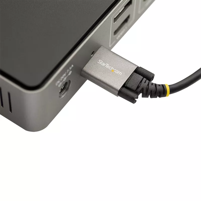 StarTech.com 0,91 m bočne skrutkovo zaistený USB-C kábel 10 Gb/s – USB-IF certifikovaný USB-C kábel – USB 3.1/3.2 Gen 2 Type-C kábel – 100 W (5 A) Power Delivery nabíjanie, DP Alt Mode – dvojité skrutkové zaistenie – USB-C kábel nabíjanie/synchronizácia
