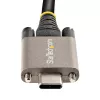 StarTech.com 0,91 m bočne skrutkovo zaistený USB-C kábel 10 Gb/s – USB-IF certifikovaný USB-C kábel – USB 3.1/3.2 Gen 2 Type-C kábel – 100 W (5 A) Power Delivery nabíjanie, DP Alt Mode – dvojité skrutkové zaistenie – USB-C kábel nabíjanie/synchronizácia