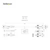 StarTech.com 0,91 m bočne skrutkovo zaistený USB-C kábel 10 Gb/s – USB-IF certifikovaný USB-C kábel – USB 3.1/3.2 Gen 2 Type-C kábel – 100 W (5 A) Power Delivery nabíjanie, DP Alt Mode – dvojité skrutkové zaistenie – USB-C kábel nabíjanie/synchronizácia