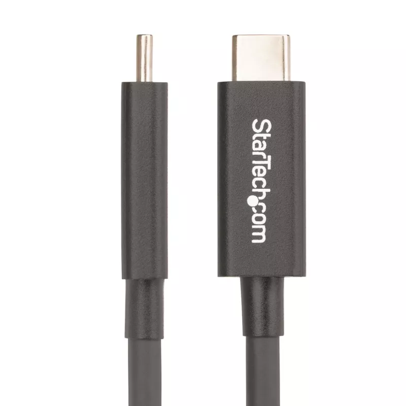 StarTech.com 2m aktívny Thunderbolt 4 kábel, 40 Gbit/s, 100W Power Delivery, 4K/8K video, Intel-certifikovaný Thunderbolt kábel – Kompatibilný s USB4/Thunderbolt 4/USB 3.2/USB Type-C/DisplayPort/Thunderbolt 3