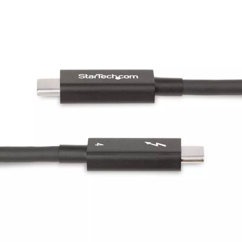 StarTech.com 2m aktívny Thunderbolt 4 kábel, 40 Gbit/s, 100W Power Delivery, 4K/8K video, Intel-certifikovaný Thunderbolt kábel – Kompatibilný s USB4/Thunderbolt 4/USB 3.2/USB Type-C/DisplayPort/Thunderbolt 3