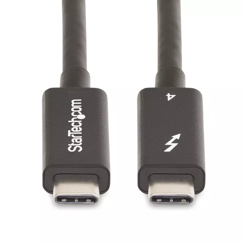 StarTech.com 2m aktívny Thunderbolt 4 kábel, 40 Gbit/s, 100W Power Delivery, 4K/8K video, Intel-certifikovaný Thunderbolt kábel – Kompatibilný s USB4/Thunderbolt 4/USB 3.2/USB Type-C/DisplayPort/Thunderbolt 3