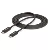 StarTech.com 2m aktívny Thunderbolt 4 kábel, 40 Gbit/s, 100W Power Delivery, 4K/8K video, Intel-certifikovaný Thunderbolt kábel – Kompatibilný s USB4/Thunderbolt 4/USB 3.2/USB Type-C/DisplayPort/Thunderbolt 3