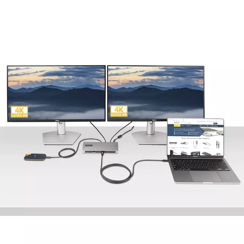 StarTech.com 2m aktívny Thunderbolt 4 kábel, 40 Gbit/s, 100W Power Delivery, 4K/8K video, Intel-certifikovaný Thunderbolt kábel – Kompatibilný s USB4/Thunderbolt 4/USB 3.2/USB Type-C/DisplayPort/Thunderbolt 3