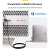 StarTech.com 2m aktívny Thunderbolt 4 kábel, 40 Gbit/s, 100W Power Delivery, 4K/8K video, Intel-certifikovaný Thunderbolt kábel – Kompatibilný s USB4/Thunderbolt 4/USB 3.2/USB Type-C/DisplayPort/Thunderbolt 3