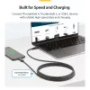 StarTech.com 2m aktívny Thunderbolt 4 kábel, 40 Gbit/s, 100W Power Delivery, 4K/8K video, Intel-certifikovaný Thunderbolt kábel – Kompatibilný s USB4/Thunderbolt 4/USB 3.2/USB Type-C/DisplayPort/Thunderbolt 3