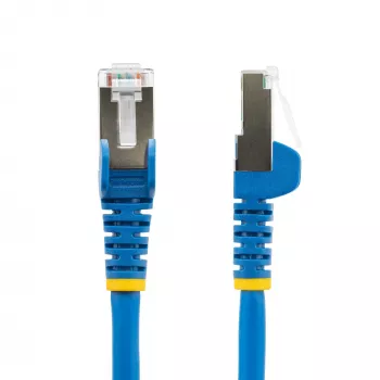 StarTech.com 1,5 m CAT6a Ethernet kábel – modrý – Low Smoke Zero Halogen (LSZH) – 10GbE 500 MHz 100 W PoE++ bez západky RJ-45 s odľahčením ťahu S/FTP sieťový patch kábel