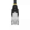 StarTech.com 3m CAT6a Ethernet kábel – čierny – Low Smoke Zero Halogen (LSZH) – 10GbE 500MHz 100W PoE++ RJ-45 bez zaistenia s odľahčením S/FTP sieťový patch kábel