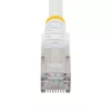 StarTech.com 1m CAT6a Ethernet kábel – biely – Low Smoke Zero Halogen (LSZH) – 10GbE 500MHz 100W PoE++ RJ-45 bez zaistenia s odľahčením S/FTP sieťový patch kábel