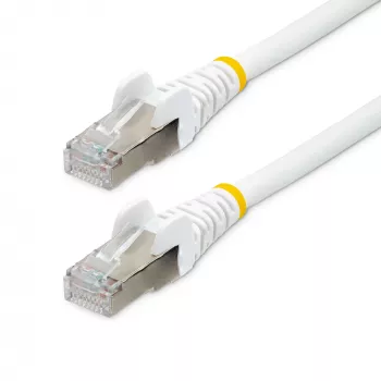 StarTech.com 2m CAT6a Ethernet kábel – biely – Low Smoke Zero Halogen (LSZH) – 10GbE 500MHz 100W PoE++ RJ-45 s ochranou proti zachyteniu s odľahčením S/FTP sieťový patch kábel