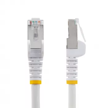 StarTech.com 3m CAT6a Ethernet kábel – biely – Low Smoke Zero Halogen (LSZH) – 10GbE 500MHz 100W PoE++ RJ-45 bez zaistenia s odľahčením S/FTP sieťový patch kábel