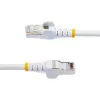 StarTech.com 7,5m CAT6a Ethernet kábel – biely – Low Smoke Zero Halogen (LSZH) – 10GbE 500MHz 100W PoE++ RJ-45 bez zaistenia s odľahčením S/FTP sieťový patch kábel