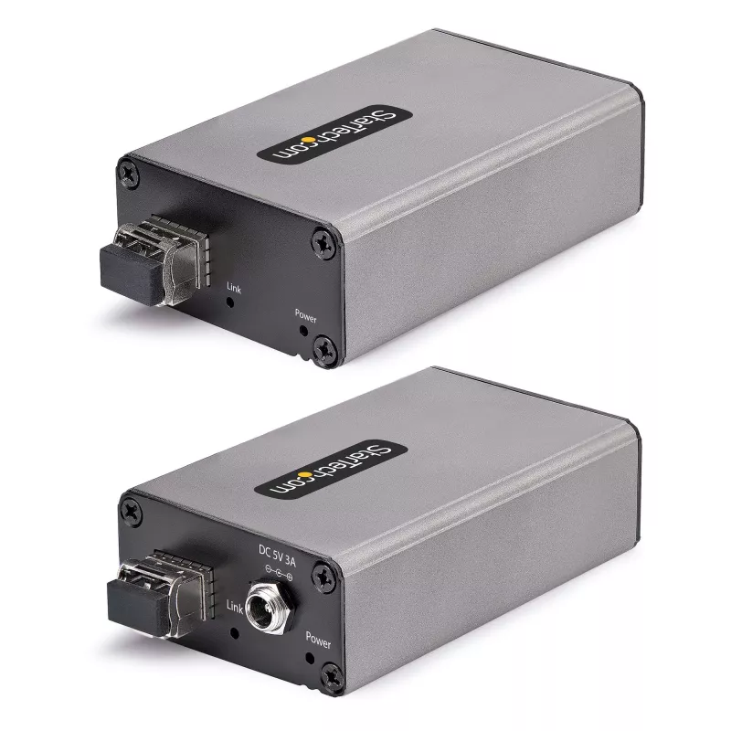 StarTech.com 2-portový USB 3.0 extender cez OM3 multimódové vlákno – LC/LC – 2x 5 Gb/s USB-A hub – dosah 350 m (1150 stôp) – odolný USB optický extender – optický USB extender
