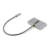StarTech.com 3-portový USB-C hub s Ethernetom - 3x USB-A - Gigabit Ethernet - USB 3.0 5Gbps - napájaný zbernice - 1ft/30cm dlhý USB Type-C hostiteľský kábel - GbE - prenosný USB-C na USB-A hub