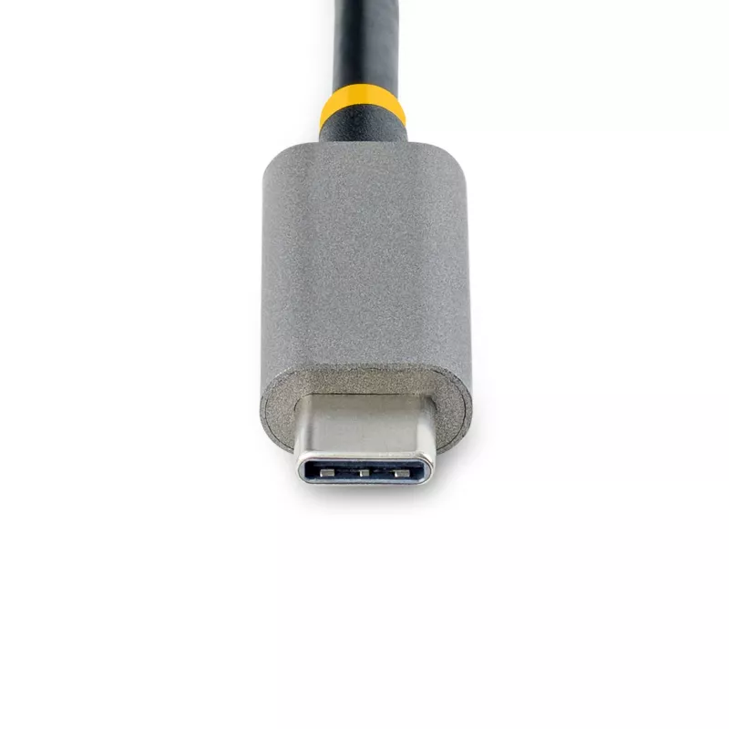 StarTech.com 3-portový USB-C hub s Ethernetom - 3x USB-A - Gigabit Ethernet - USB 3.0 5Gbps - napájaný zbernice - 1ft/30cm dlhý USB Type-C hostiteľský kábel - GbE - prenosný USB-C na USB-A hub