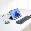 StarTech.com 3-portový USB-C hub s Ethernetom - 3x USB-A - Gigabit Ethernet - USB 3.0 5Gbps - napájaný zbernice - 1ft/30cm dlhý USB Type-C hostiteľský kábel - GbE - prenosný USB-C na USB-A hub