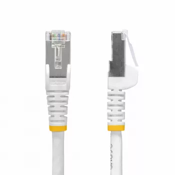 StarTech.com 12m biely CAT8 Ethernet kábel, RJ45 bez jazýčka, 25G/40G, 2000MHz, 100W PoE++, S/FTP, 26AWG čistý holý medený kábel, LSZH, tienený sieťový patch kábel s odľahčením ťahu, jednotlivo testovaný