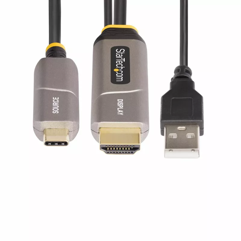 StarTech.com 15,2 m USB-C na HDMI 2.0 aktívny optický kábel (AOC), 4K 60Hz, CL3 certifikovaný, jednosmerný USB Type-C na HDMI adaptérový kábel