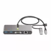 StarTech.com 2-portový USB-C hub s Ethernetom a RS-232, pripojený USB-C na USB-A dongle, 100 W PD priechod, 2x USB-A 5 Gbit/s, Gigabit Ethernet, RS232 sériový (FTDI)