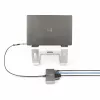 StarTech.com 2-portový USB-C hub s Ethernetom a RS-232, pripojený USB-C na USB-A dongle, 100 W PD priechod, 2x USB-A 5 Gbit/s, Gigabit Ethernet, RS232 sériový (FTDI)