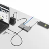 StarTech.com 2-portový USB-C hub s Ethernetom a RS-232, pripojený USB-C na USB-A dongle, 100 W PD priechod, 2x USB-A 5 Gbit/s, Gigabit Ethernet, RS232 sériový (FTDI)