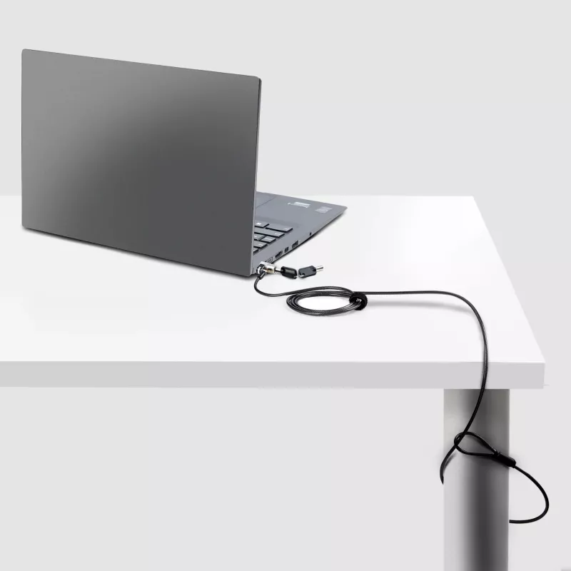 StarTech.com Nano káblový zámok na notebook, 1,8 m, zabezpečenie proti krádeži s kľúčom, bezpečnostný káblový zámok pre notebooky so Nano slotom, pre EliteBook/Lenovo X1/2-in-1 notebooky, proti prerezaniu, oceľový káblový zámok na notebook