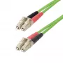 StarTech.com 2m (6.6ft) LC na LC (UPC) OM5 multimódový optický kábel, 50/125µm duplex LOMMF zipcord, VCSEL, 40G/100G, LSZH optický patch kábel