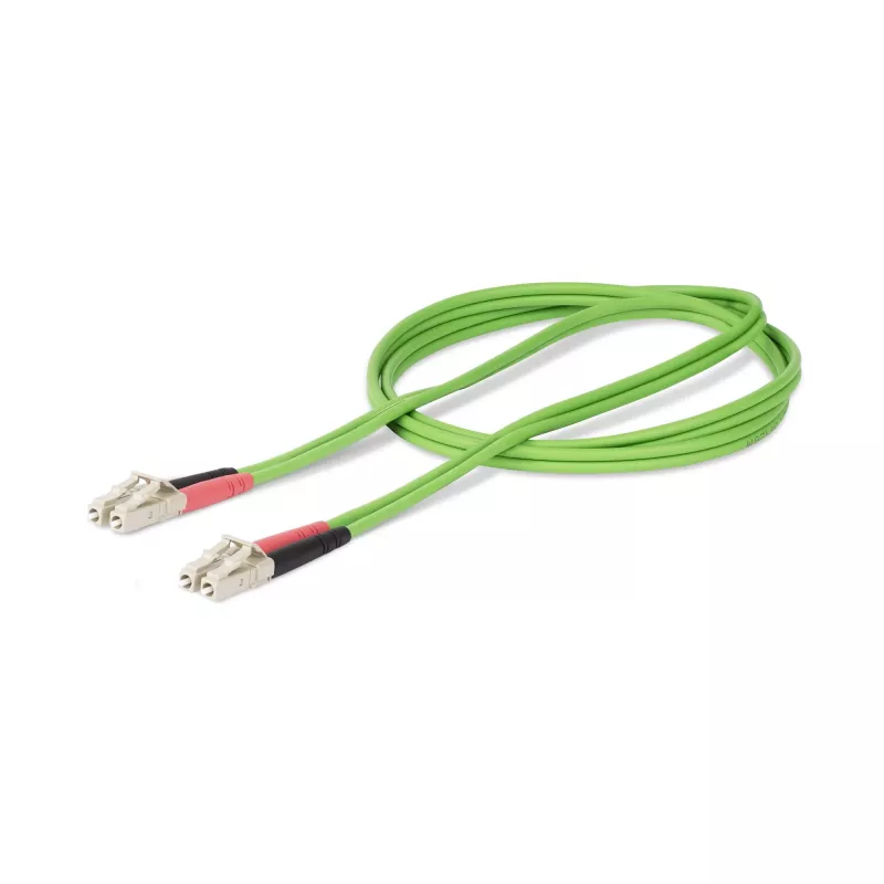 StarTech.com 2m (6.6ft) LC na LC (UPC) OM5 multimódový optický kábel, 50/125µm duplex LOMMF zipcord, VCSEL, 40G/100G, LSZH optický patch kábel