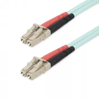 StarTech.com 25 m (82 stôp) LC/UPC na LC/UPC OM4 multimódový optický kábel, 50/125 µm LOMMF/VCSEL zipcord vlákno, 100G, nízky útlm vloženia – LSZH optický jumper kábel