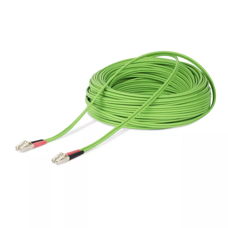 StarTech.com 25 m (82 ft) LC na LC (UPC) OM5 multimódový optický kábel, 50/125 µm duplex LOMMF zipcord, VCSEL, 40G/100G, LSZH optický jumper kábel