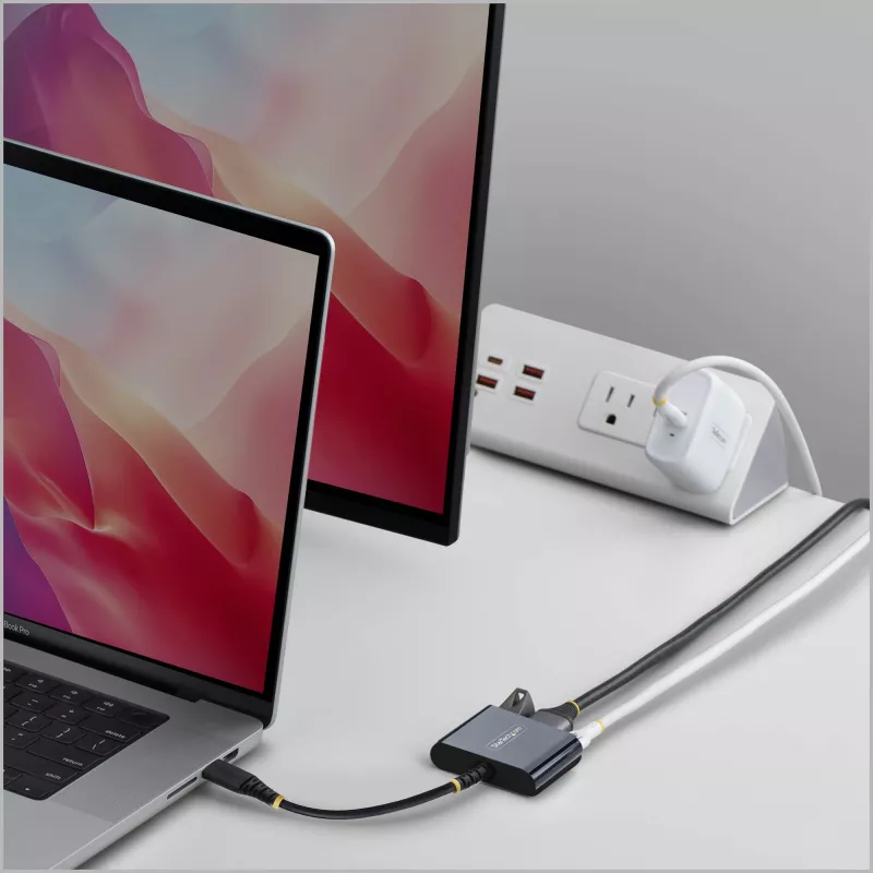 StarTech.com USB-C na HDMI multiport adaptér s 140-W-PD nabíjaním, 4K-60-Hz HDMI, USB-5-Gbit/s hub, mini dock pre MacBook / Dell / Thinkpad / HP / iPad / tablety