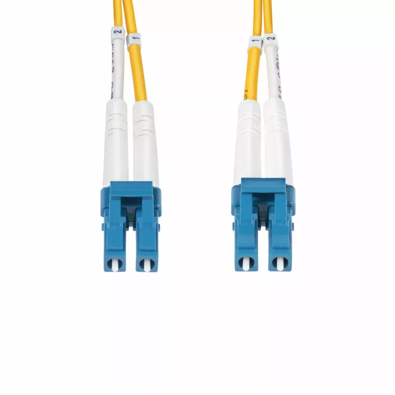StarTech.com 50m LC na LC (UPC) OS2 singlemode duplex optický kábel, 9/125µm, 100G, odolný voči ohybu, nízky útlm vloženia – LSZH optický patch kábel