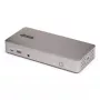 StarTech.com trojmonitorová USB4 dokovacia stanica, 4K 60Hz HDMI alebo DisplayPort, 100W nabíjanie notebooku, 2,5GbE, USB-C multimonitorový dock, bez ovládačov