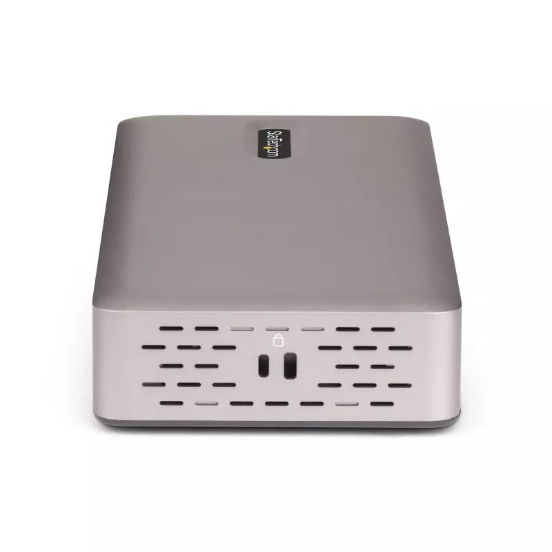 StarTech.com trojmonitorová USB4 dokovacia stanica, 4K 60Hz HDMI alebo DisplayPort, 100W nabíjanie notebooku, 2,5GbE, USB-C multimonitorový dock, bez ovládačov