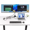 StarTech.com trojmonitorová USB4 dokovacia stanica, 4K 60Hz HDMI alebo DisplayPort, 100W nabíjanie notebooku, 2,5GbE, USB-C multimonitorový dock, bez ovládačov