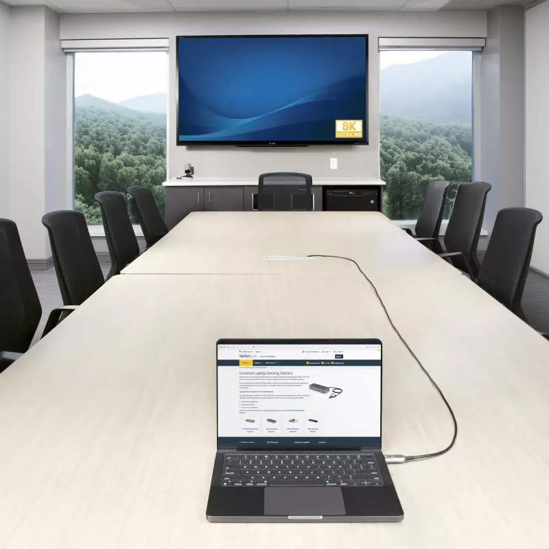 StarTech.com 9,1 m HDMI 2.1 hybridný aktívny optický kábel (AOC), CMP, Plenum certifikovaný, 8K Ultra High Speed HDMI 2.1/2.0 optický kábel, 48 Gbit/s, 8K 60 Hz/4K 120 Hz, HDR10+/FRL/TMDS/eARC