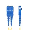 StarTech.com 25m (82ft) LC na SC (UPC) OS2 singlemode duplex optický kábel, 9/125µm, 100G, odolný voči ohybu, nízky útlm – LSZH optický patch kábel