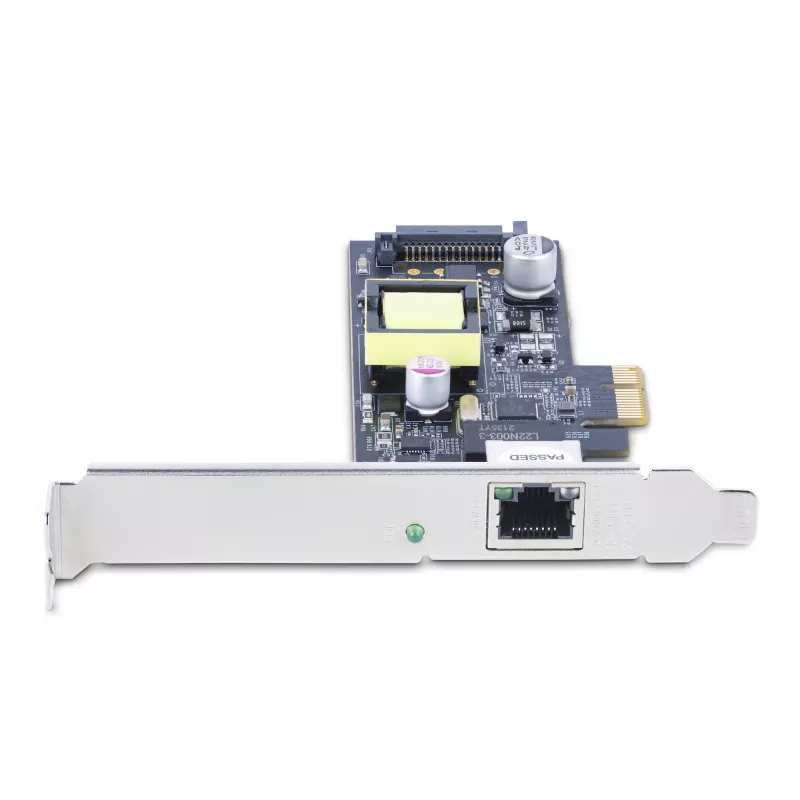 StarTech.com 1-portová 2.5Gbps NBASE-T PoE sieťová karta, Intel I225-V, 802.3af/at PoE+ Multi-Gigabit NIC, PCI Express serverová LAN karta, SATA napájané desktop Ethernet rozhranie – podporuje Windows, Linux