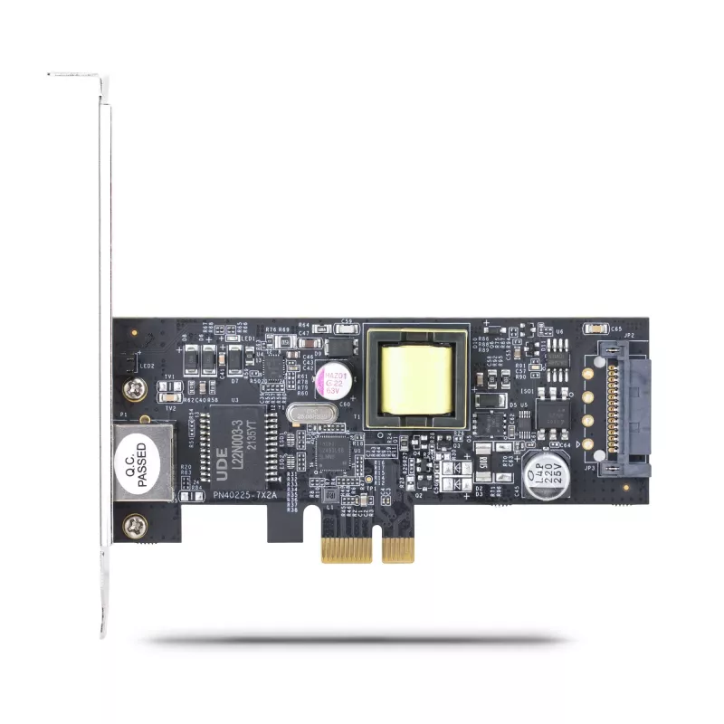 StarTech.com 1-portová 2.5Gbps NBASE-T PoE sieťová karta, Intel I225-V, 802.3af/at PoE+ Multi-Gigabit NIC, PCI Express serverová LAN karta, SATA napájané desktop Ethernet rozhranie – podporuje Windows, Linux