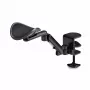 StarTech.com nastaviteľná opierka rúk pre kancelársky stôl, ergonomická opierka rúk/laktov, 360-stupňové otáčanie, montáž na svorku/bez vŕtania, čierna