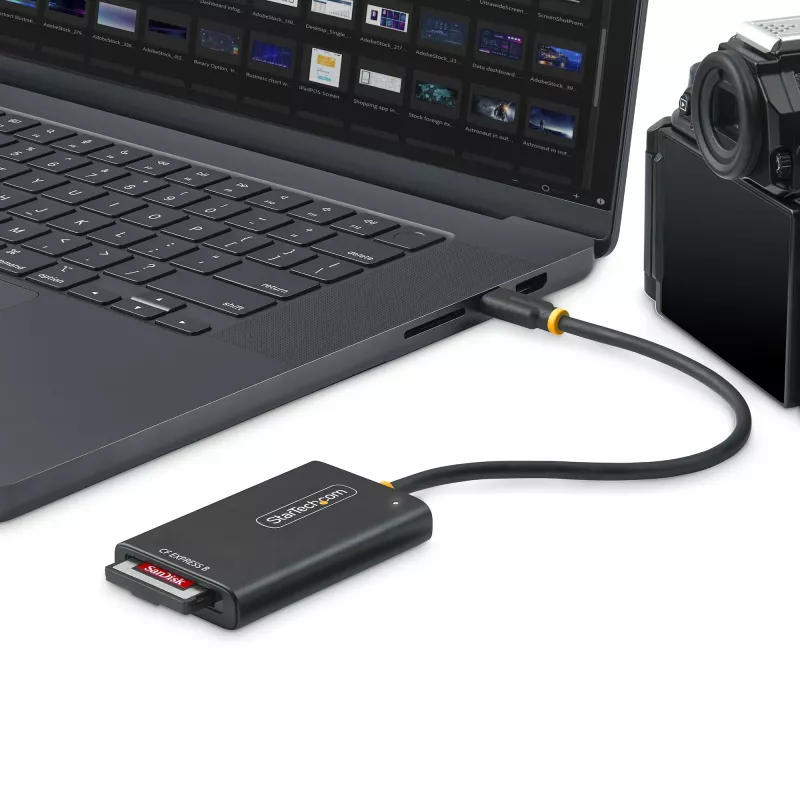StarTech.com USB-C CFexpress Type-B čítačka kariet, USB 10Gbps, prenosná čítačka pamäťových kariet, USB Type-C na CF-Express 2.0 adaptér, funguje s každým operačným systémom