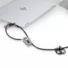 StarTech.com sada zámku na notebook/desktop a periférie, bezpečnostný zámok proti krádeži, K-slot, 9,8 stôp (3 m) oceľové lanko, 3 zariadenia, používateľsky nastaviteľný 4-miestny kód – TAA