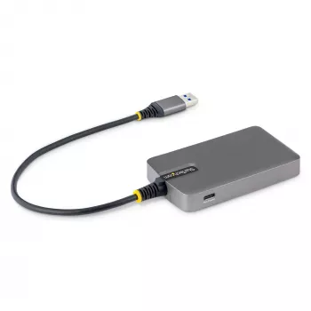 StarTech.com 4-portový USB-A hub, 5 Gbit/s, bus-powered, USB-A na 4x USB-A hub s USB-C pomocným napájacím vstupom, 30 cm hostiteľský kábel, prenosný desktop/notebook USB hub