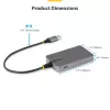 StarTech.com 4-portový USB-A hub, 5 Gbit/s, bus-powered, USB-A na 4x USB-A hub s USB-C pomocným napájacím vstupom, 30 cm hostiteľský kábel, prenosný desktop/notebook USB hub